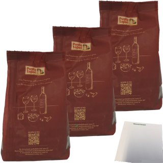 Puglia Sapori Taralli Gebäck Snack mit schwarze Oliven 3er Pack (3x200g Packung) + usy Block