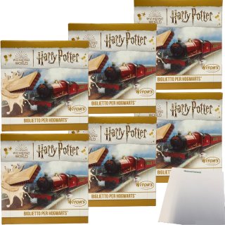 Witors Harry Potter Hogwarts Kakaokekse Kakao-Keks mit Milchcreme 6er Pack (6x130g Packung) + usy Block