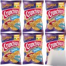 Lorenz Crunchips Gitterchips gesalzen glutenfrei 6er Pack (6x150g Packung) + usy Block
