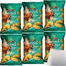 Funny-Frisch Salt & Vinegar Kesselchips 6er Pack (6x120g Packung) + usy Block
