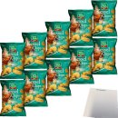 Funny-Frisch Salt & Vinegar Kesselchips VPE (10x120g Packung) + usy Block