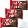 Nestle Kit Kat Dark Waffelriegel mit dunkler Schokolade 3er Pack (3x41,5g Packung) + usy Block