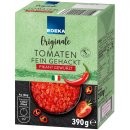 Edeka Originale Tomaten fein gehackt pikant gewürzt (390g Packung)