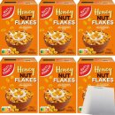 Gut&Günstig Honey Nut Flakes super knusprig 6er Pack (6x750g Packung) + usy Block