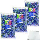 Ahoj-Brause Ahoj-Bonbons XL Naschspaß mit Prickel-Effekt 3er Pack (3x2kg XL Packung) + usy Block