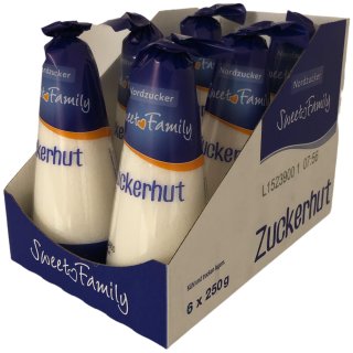 Zuckerhut Sweet Family Nordzucker VPE (6x250g)