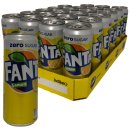 Fanta Zitrone Lemon ohne Zucker (24x0,33 Liter Dose)