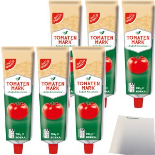 Gut&Günstig Tomatenmark dreifach konzentriert 6er Pack (6x200g Tube) + usy Block