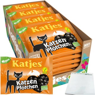 Katjes Katzen-Pfötchen Lakritz Katzenpfötchen vegan VPE (22x175g Beutel) + usy Block