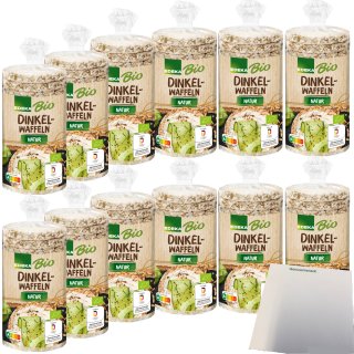 Edeka Bio Dinkelwaffeln natur VPE (12x120g Packung) + usy Block