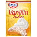 Dr. Oetker Vanillin Zucker aromatisch zum Backen und verfeinern von Süßspeisen 12er Pack (12x40g Packung 5er) + usy Block