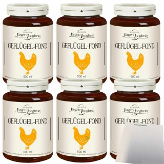 Jürgen Langbein Geflügel-Fond 6er Pack (6x500ml Glas) + usy Block