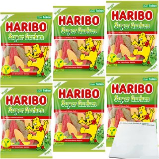 Haribo Super Gurken Veggie 6er Pack (6x175g Beutel) + usy Block