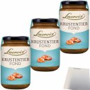 Lacroix Krustentierfond Grundlage für Suppen und Saucen 3er Pack (3x400ml Glas) + usy Block