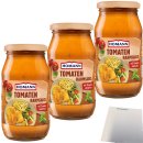 Homann Tomaten Rahmsauce 3er Pack (3x400ml Glas) + usy Block