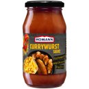 Homann Currywurst Sauce Mild fruchtig-süß und nicht zu scharf 3er Pack (3x400ml Glas) + usy Block