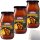 Homann Currywurst Sauce Mild fruchtig-süß und nicht zu scharf 3er Pack (3x400ml Glas) + usy Block