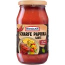Homann scharfe Paprika Sauce echt pikant 3er Pack (3x400ml Glas) + usy Block