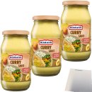 Homann Curry Sauce klassisch exotisch 3er Pack (3x400ml Glas) + usy Block