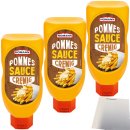 Homann Pommes Sauce cremig 3er Pack (3x450ml Flasche) +...