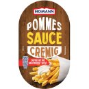 Homann Pommes Sauce cremig 6er Pack (6x450ml Flasche) + usy Block