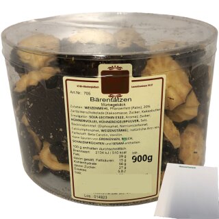 Esser Bären-Tatzen Kekse mit Schokolade (900g Runddose) + usy Block