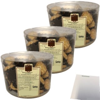 Esser Bären-Tatzen Kekse mit Schokolade 3er Pack (3x900g Runddose) + usy Block