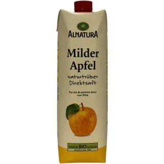 Alnatura Apfelsaft Milder Apfel naturtrüber Direktsaft (1 Liter)
