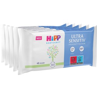Hipp Babysanft Feuchttücher Ultra Sensitive Feuchttücher (5x48 Stück)