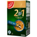Gut&Günstig Kaffeesticks 2in1 löslicher Bohnenkaffee mit Kaffeeweißer 3er Pack (3x140g Packung) + usy Block