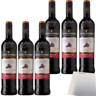 Michel Schneider Dornfelder Lieblich 11,0% vol. 6er Pack (6x0,75 l) + usy Block
