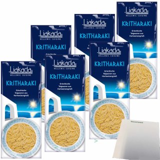 Liakada Kritharaki Nudeln ähnlich wie Reis 6er Pack (6x500g Beutel) + usy Block