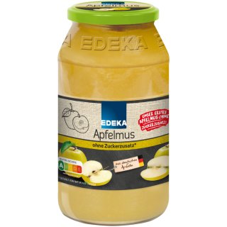 Edeka Apfelmus ohne Zuckerzusatz (710g Glas)