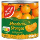 Gut&Günstig Mandarin-Orangen Mandarinen in der Dose leicht gezuckert kernlos (312g Dose)