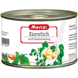 Menzi Eierstich aus 100% Bodenhaltung (400g Dose)
