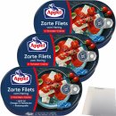 Appel Zarte Filets vom Hering in Tomaten-Creme 3er Pack (3x200g Dose) + usy Block