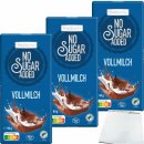 Frankonia Chocolat No Sugar Added Vollmilch Schokolade glutenfrei 3er Pack (3x80g Tafel) + usy Block