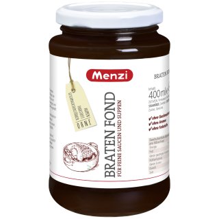 Menzi Braten Fond vollmundiger würziger Geschmack (400ml Glas)