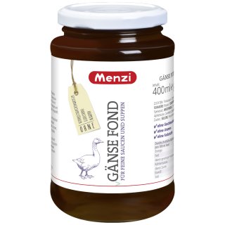 Menzi Gänse Fond vollmundiger würziger Geschmack (400ml Glas)