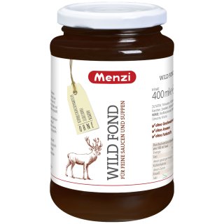 Menzi Wild Fond vollmundiger würziger Geschmack (400ml Glas)