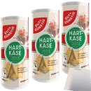 Gut&Günstig geriebener Hartkäse 32% Fett Grated Cheese 3er Pack (3x80g Streuer) + usy Block