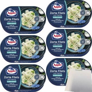 Appel Zarte Filets vom Hering in Skyr-Sauce 6er Pack (6x190g Dose) + usy Block