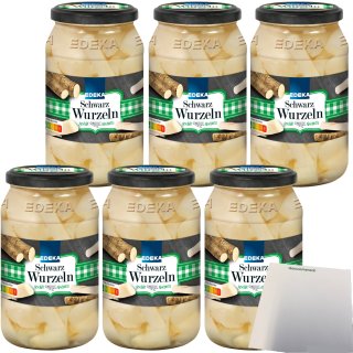 Schwarzwurzeln geschälte Abschnitte erntefrisch verarbeitet 6er Pack (6x540g Glas) + usy Block