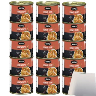 Menzi Serbische Bohnensuppe 3er Pack (15x200ml Dose) + usy Block