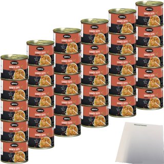Menzi Serbische Bohnensuppe 6er Pack (30x200ml Dose) + usy Block