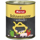 Menzi Serbische Bohnensuppe 6er Pack (6x800ml Dose) + usy Block