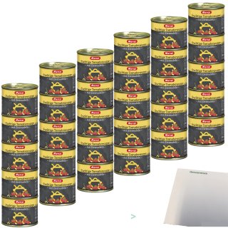 Menzi Fruchtige Tomaten Suppe mit Eiernudeln 6er Pack (30x200ml Dose) + usy Block