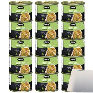 Menzi Zwiebelsuppe französisch 3er Pack (15x200ml Dose) + usy Block