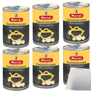 Menzi Zwiebelsuppe Französische 6er Pack (6x400ml Dose) + usy Block