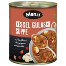 Menzi Kessel Gulaschsuppe mit Rindfleisch 3er Pack (3x800ml Dose) + usy Block